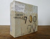 Artefact 7 - Original collage on canvas.