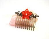 Hair Comb, Lace Flower, Crytsal, Daughter, Mom, Girlfriend, Teen, Great Gift