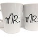 Latte mug couple set of 2 Personalized mug set- "mr. & mrs." mug set perfect couple gift wedding gift, housewarming Gift