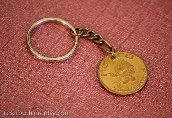 Namco Arcade Token Keychain / Key Fob