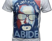 The Big Lebowski Abide Unisex T Shirt (Coen Brothers True Grit, Fargo) Cult Comedy Movie Tee - Graphic Tees For Men & Women