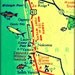 map photography VENICE 1960s Florida, beach lover art print gift, Osprey, Casey Key 11x14 aqua, yellow color fish, wall decor picture