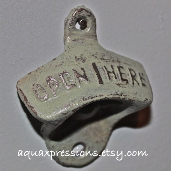Sage  Bottle Opener /Cast Iron /Vintage, Retro Feel /Kitchen, Man-cave, Game Room, Patio, Hangout /Metal Wall Decor