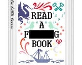 Cross Stitch Pattern - Read a F-ing Book