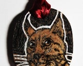 Lynx Gift Tag Mini Wall Hanging - Pyrography Woodburning