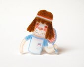 JOCHEN the tennis pro - shrink plastic brooch