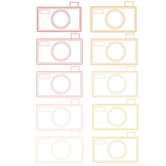 Digital Clip Art // Cameras // 10 pieces // png files // 300 DPI // Instant Download Il_570xn