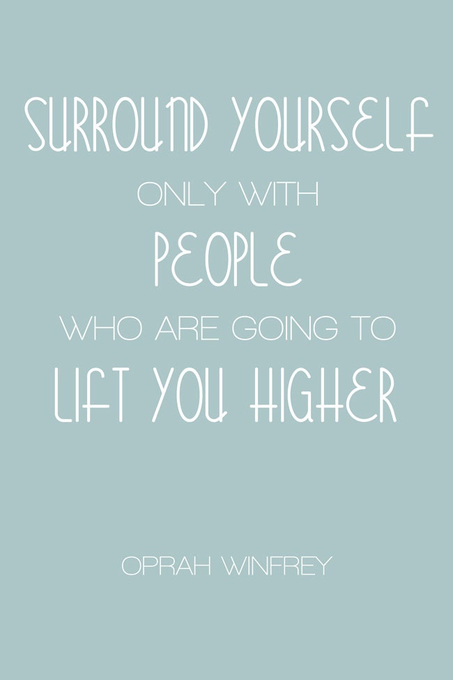 Word Art Print: Surround Yourself
