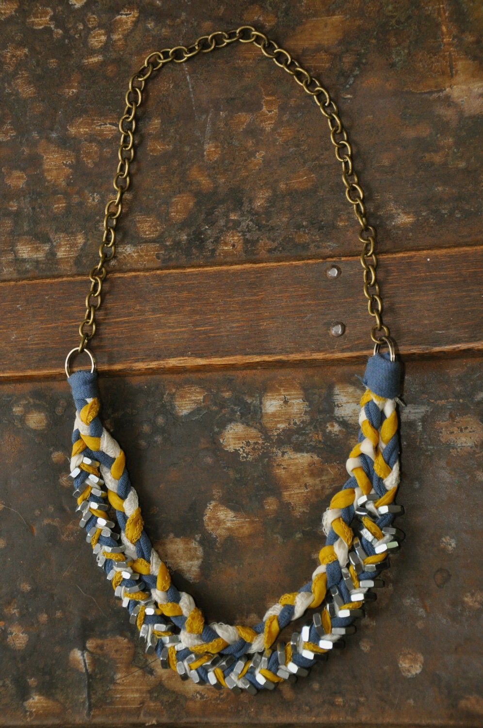 mixed media necklace