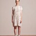 Hand Drawn Bird Printed Dress