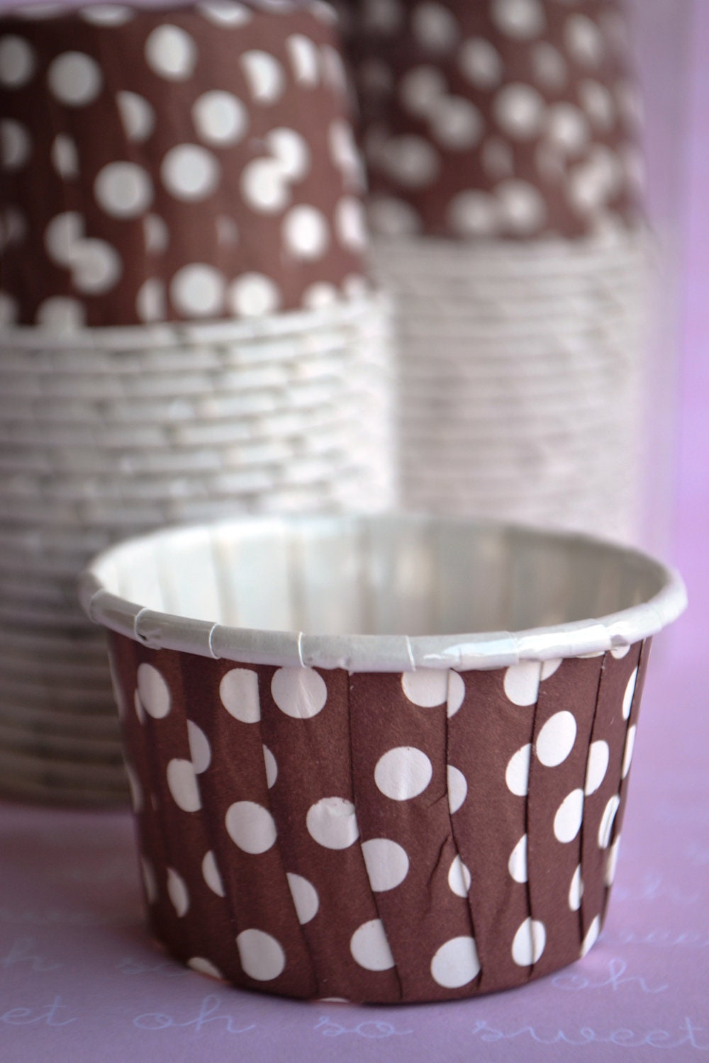 20 Brown paper cups for muffins candies dips and other snacks