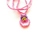 Alice in Wonderland Cheshire Cat Beaded Necklace Classic Disney Version