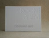 Modern Letterpress Invitation