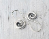 Sterling Silver Twist Earring, Spiral Earring, Minimalist Jewelry, Timeless Infinity Earring, Santorini Jewelry, Twist Hooks, Summer Fashion