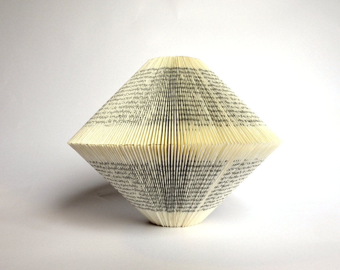 Book Art: folded Book Sculpture