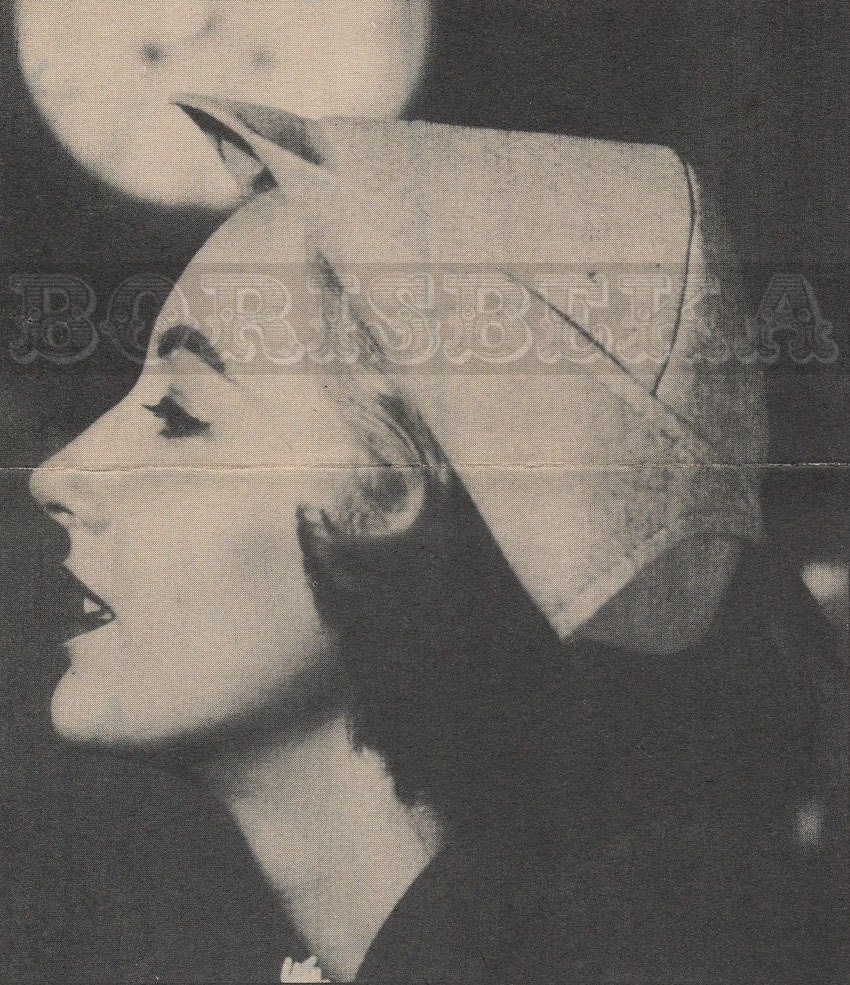 vintage HAT sewing pattern (50s) (PDF)