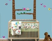 Birch Tree Wall Decal with Birds - SK330