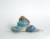 Miniature Embroidery Art Set. Mt. Everest, K2, Kanchenjunga. Wool felt embroidery magnets by TheHandmadeClassroom. Made to order.
