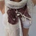 Mother's Day gift Shabby Chic - Elegant Scarf Romantic Scarf Tulle and Cotton
