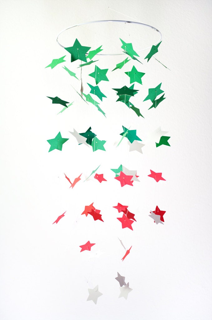 Italian flag Italy Star mobile green white red - Ready to Ship