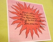 Hafiz Quote Art Print - Inspirational