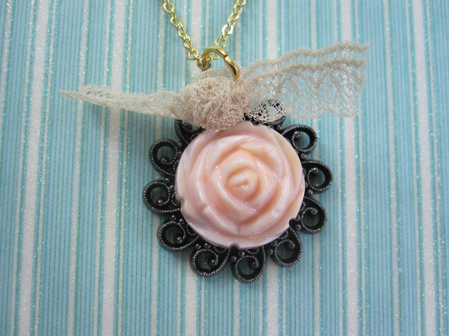 Rose Filigree Necklace
