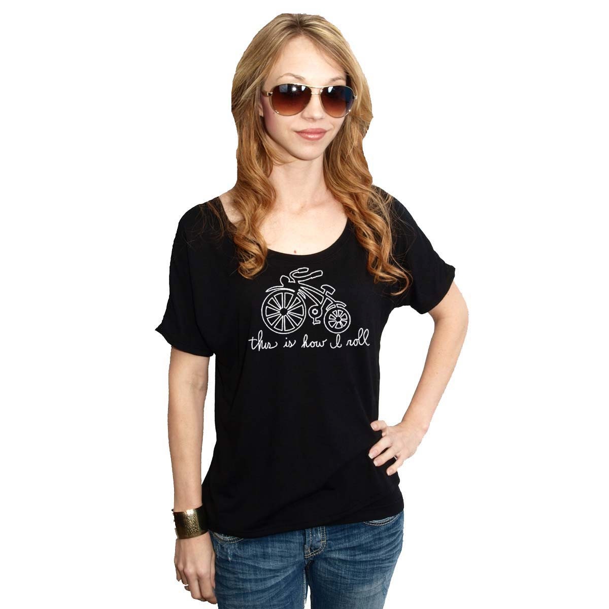 This is How I Roll White Bella Flowy Simple T-shirt