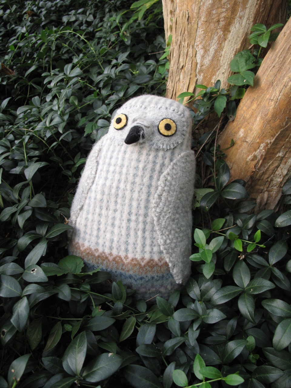 grey wool owl