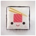 Decorative Mini Pillow, Kawaii Print, Toy Pillow - Yummy Tuna Sushi Roll