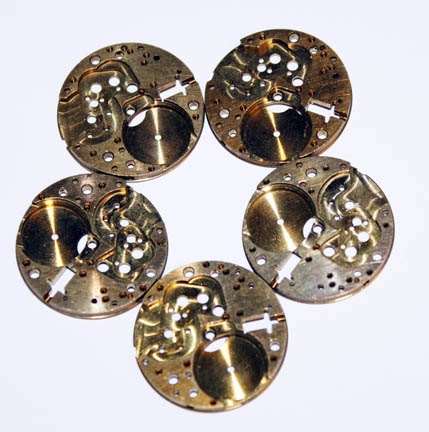 Vintage Watch Movements - Hard to Find - Brass Steampunk Watch Blanks Parts for Pendants