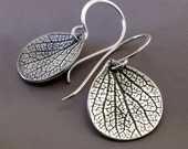 Sterling Silver Flower Petal Earrings - Small Hydrangea