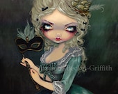 Marie Masquerade french antoinette fairy art print by Jasmine Becket-Griffith 8x10