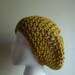 Mustard Crochet Beanie Slouchy Hat