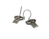ParaNorman Skull Earrings - Hand Cut Sterling Silver