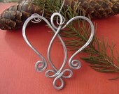 Celtic Angel Heart Ornament - Tree Ornament Aluminum Wire - Christmas Ornament -Holiday Gift