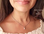Pearl Necklace & Bracelet Set Ecru Pink Bridesmaid Wedding Jewelry - Antique Pink