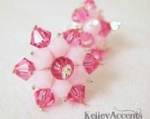 Pink Star Earrings