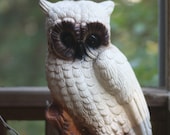 White Owl Table Lamp Dark Eyes Adorable Face Whooo Wouldn't Love Him