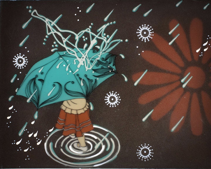 Oregon Weather Is Not For Sissies, 8x10-Archival Print of My Original Painting
