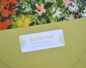 50's Diamonds Return Address Labels