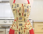 Retro Apron Yellow Baking Utensils
