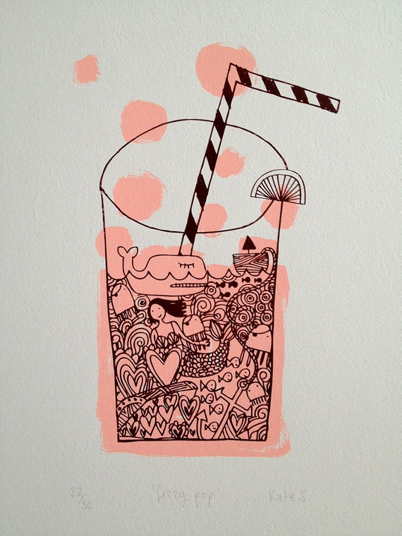 fizzy pop screenprint