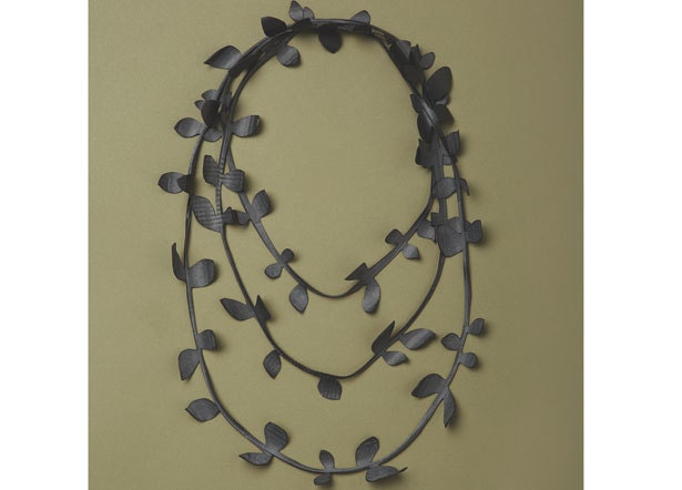 Jaded bicycle inner tube necklace