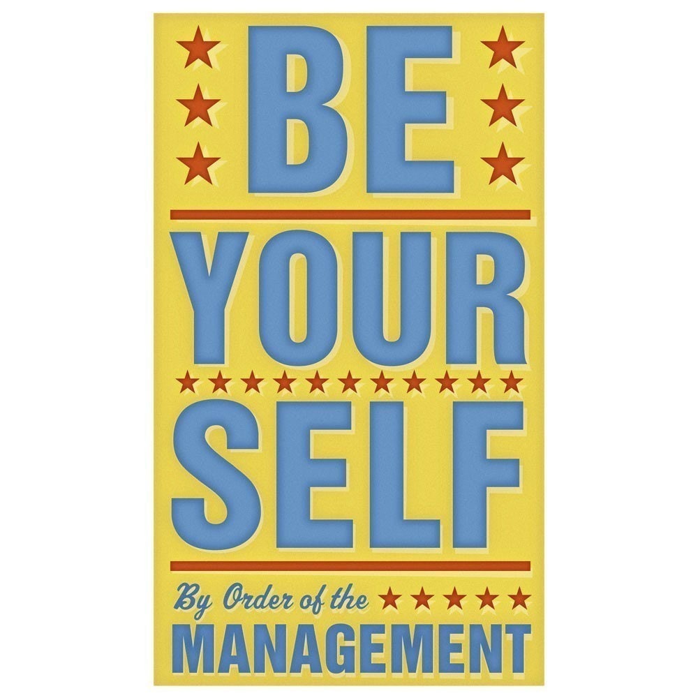 Inspirational Art Print for Kids - Be Yourself Print 6 in x 10 in - Kids Artwork - Kids Art Prints - Kids Room Art