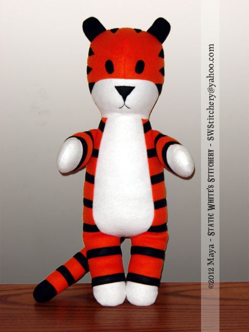 Nobbes, not Hobbes, tiger buddy plush doll limited edition