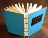 1948 - Large Coptic Journal - Vintage Blue Blank Book - Shannon's Way - 148 pgs