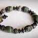 Rustic Jasper Bracelet with Jade and Sterling Silver ... Stone Age