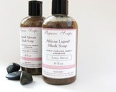 Honey Almond  Liquid African Black Soap 8 oz