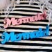 Mirror Acrylic Mermaid Necklace