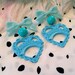 All Blue Sweetheart Earrings